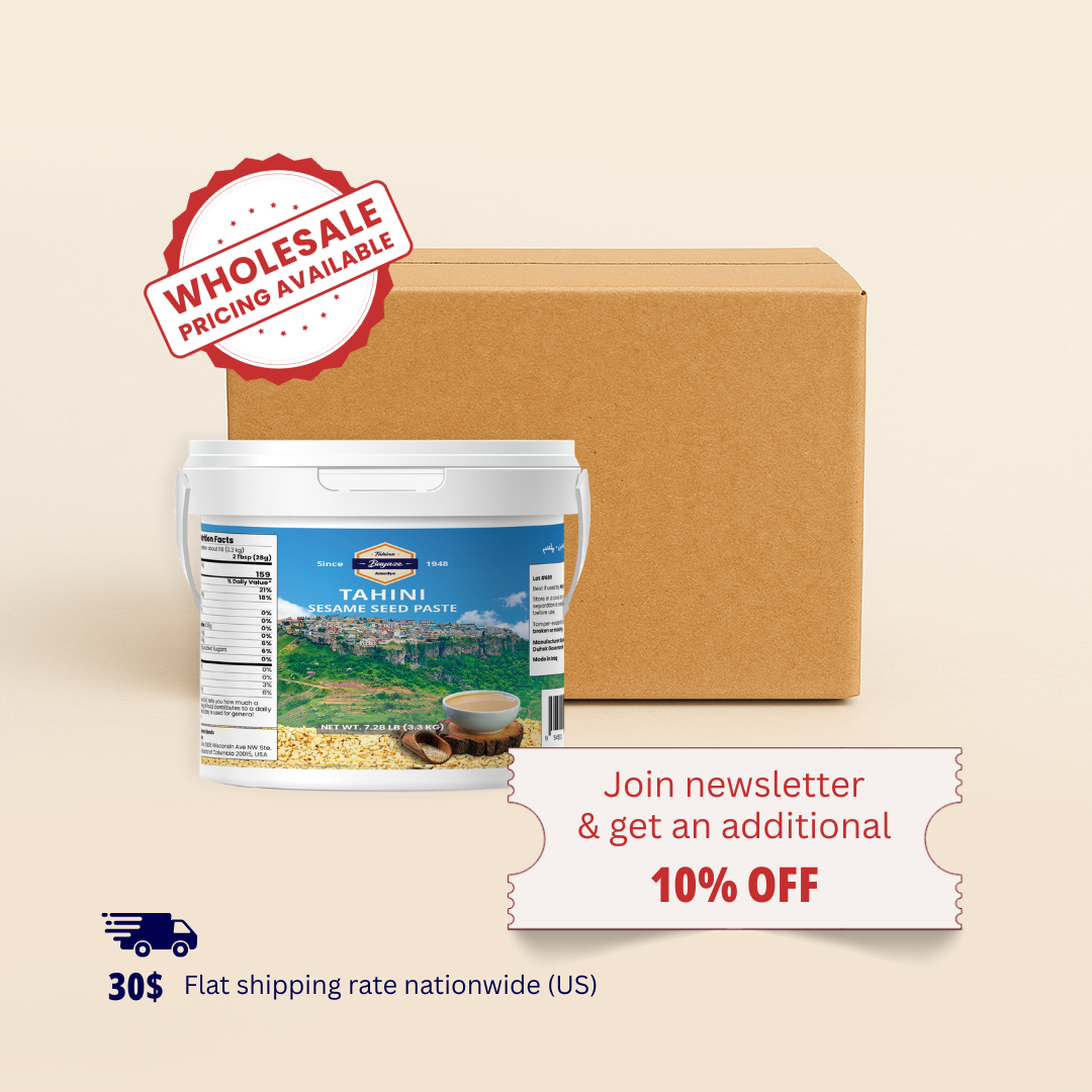 Bayaze Tahini – Case of 4 Buckets (117 oz)